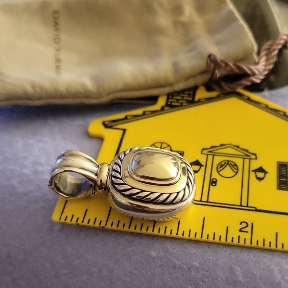 David Yurman Silver and Gold  Pendant - Picture 11 of 15